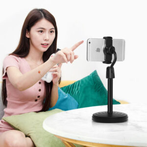 Mini Adjustable Tripod Stand with Phone Holder – 1 Ft