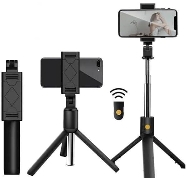 black color selfie stick