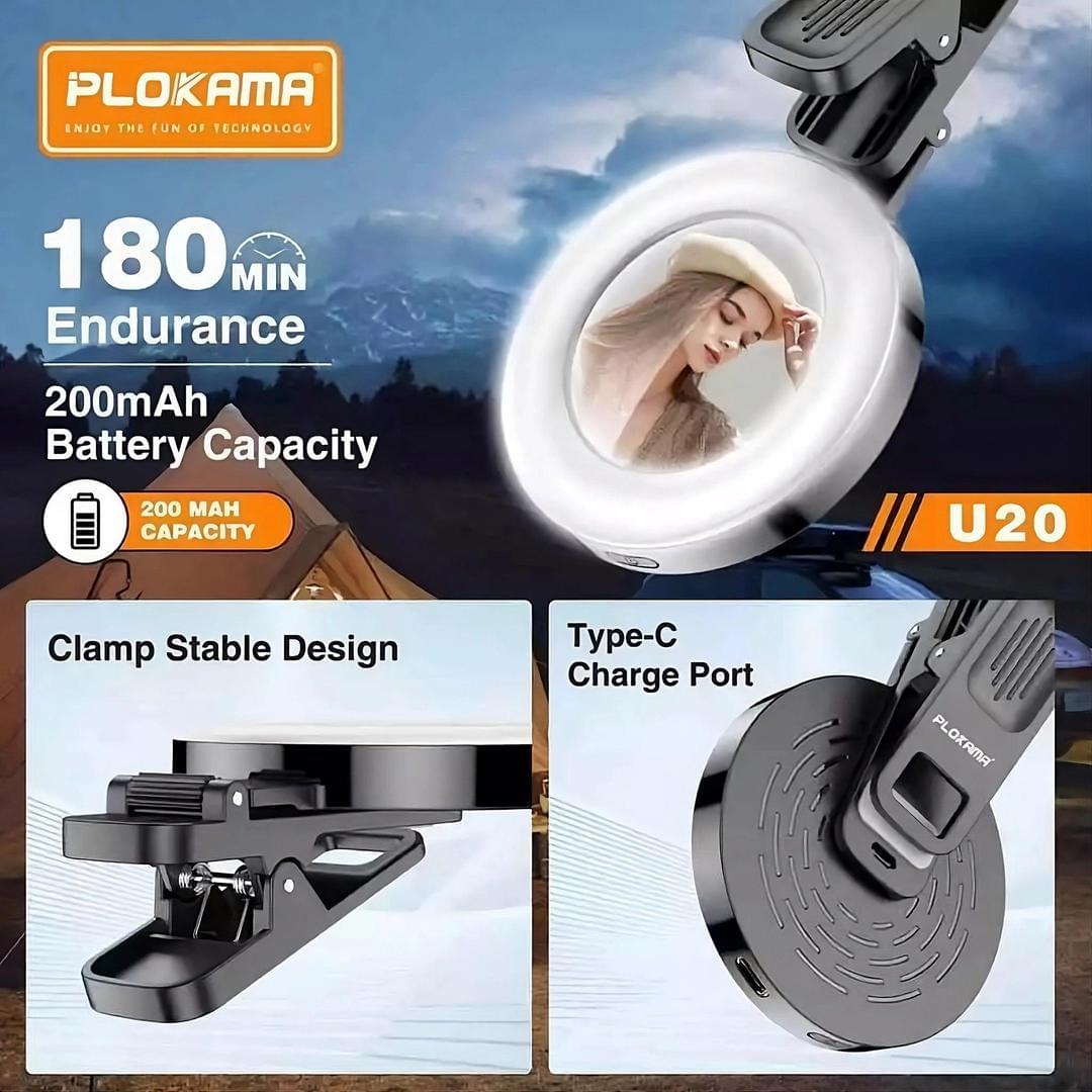 ring light with clamp stable design