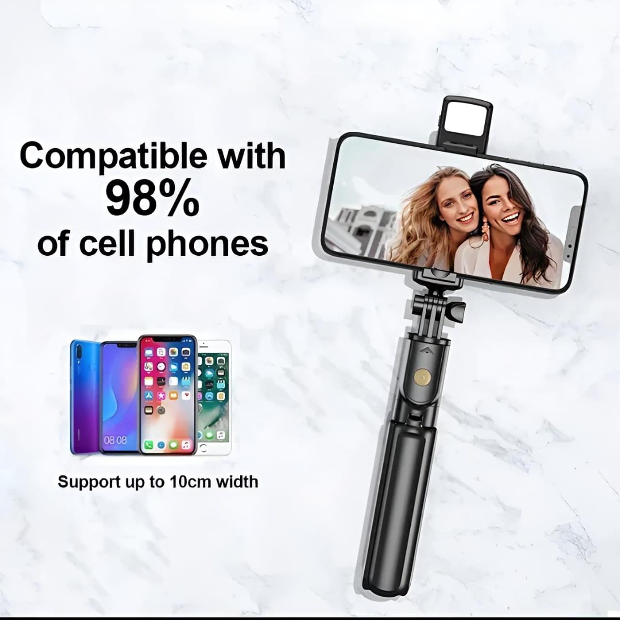 selfie stick compatible with 98% phones